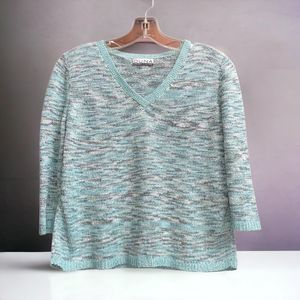 Duna California M Handloomed Lagenlook Bamboo Blend Sweater